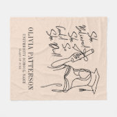 Ze geloofde dat ze fleecedeken kon Afstuderen Fleece Deken (Voorkant (Horizontaal))