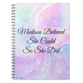 Ze geloofde dat ze het kon doen notitieboek (Voorkant)
