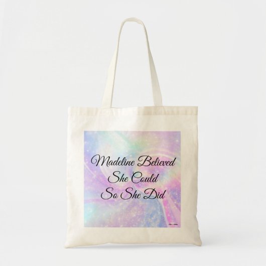 Ze geloofde dat ze het kon doen tote bag (Voorkant)