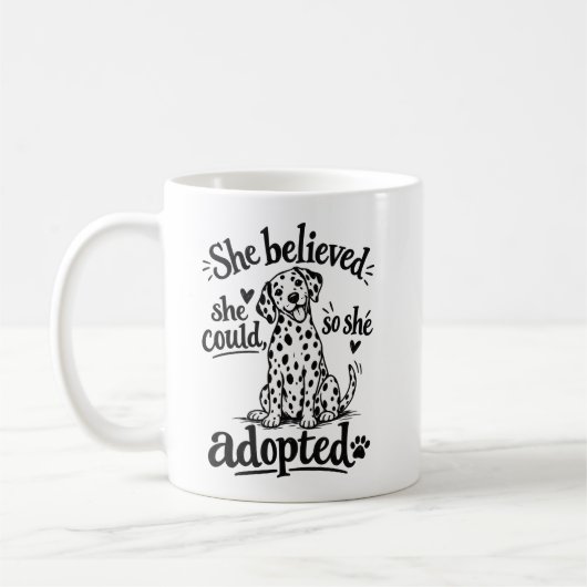 Ze geloofde dat ze het kon, dus adopteerde ze Mok (Links)