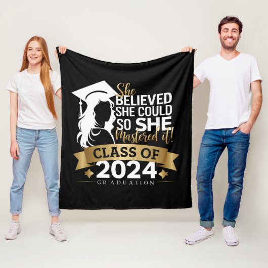 Ze geloofde dat ze het kon dus behaalde ze het 202 fleece deken (In situ)