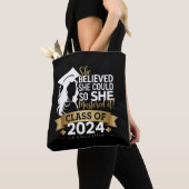 Ze geloofde dat ze het kon dus behaalde ze het 202 tote bag (Dichtbij)