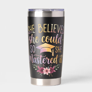 Ze geloofde dat ze het kon dus behaalde ze het Gra Geïsoleerde Drinkbeker