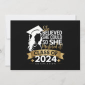 Ze geloofde dat ze het kon dus behaalde ze het in  aankondiging (Voorkant)