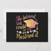 Ze geloofde dat ze het kon dus behaalde ze het met kaart (Voorkant)