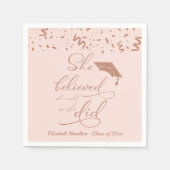 Ze geloofde dat ze het kon, dus deed ze Afstudeerd Servet (Voorkant)