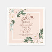 Ze geloofde dat ze het kon, dus deed ze Afstudeerd Servet (Voorkant)