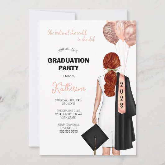 Ze geloofde dat ze het kon, dus deed ze een proeff kaart (Voorkant)