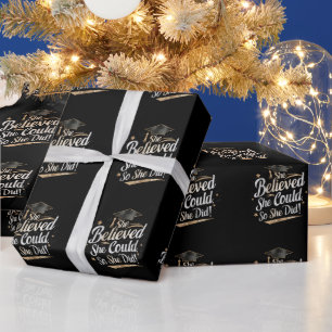 Ze geloofde dat ze het kon dus deed ze eindexamen cadeaupapier