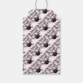 Ze geloofde dat ze het kon, dus deed ze het cadeaulabel