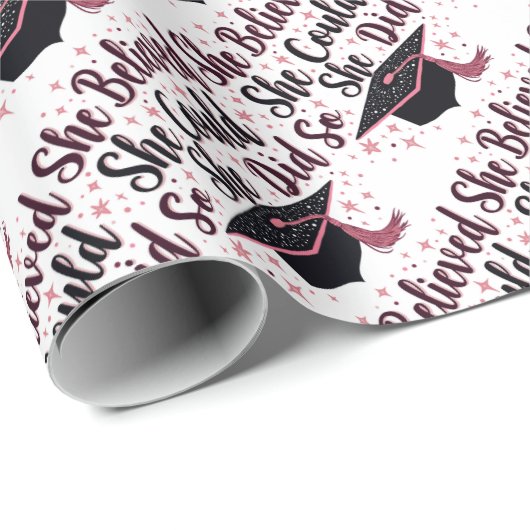 Ze geloofde dat ze het kon, dus deed ze het cadeaupapier (Rol Hoek)