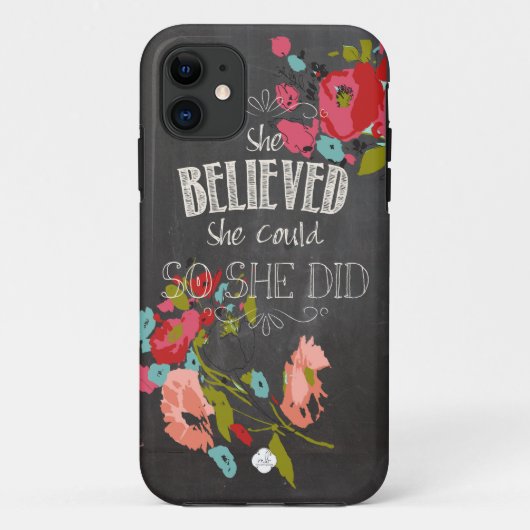 Ze geloofde dat ze het kon, dus deed ze het Case-Mate iPhone case (Achterkant)