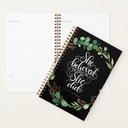 Ze geloofde dat ze het kon, dus deed ze het - Leaf Planner (Display)