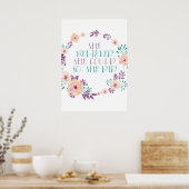 Ze geloofde dat ze het kon, dus deed ze het poster (Keuken)