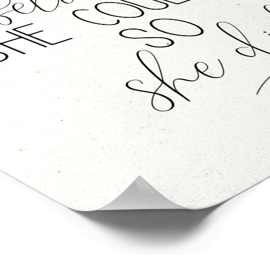 Ze geloofde dat ze het kon, dus deed ze Inspireren Poster (Hoek)