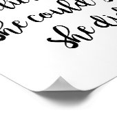 Ze geloofde dat ze het kon, dus deed ze Inspireren Poster (Hoek)