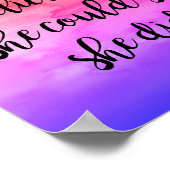 Ze geloofde dat ze het kon, dus deed ze Inspireren Poster (Hoek)