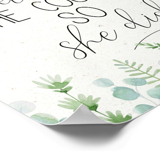 Ze geloofde dat ze het kon, dus deed ze Inspireren Poster (Hoek)