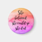 Ze geloofde dat ze het kon, dus deed ze Magnet (Voorkant)