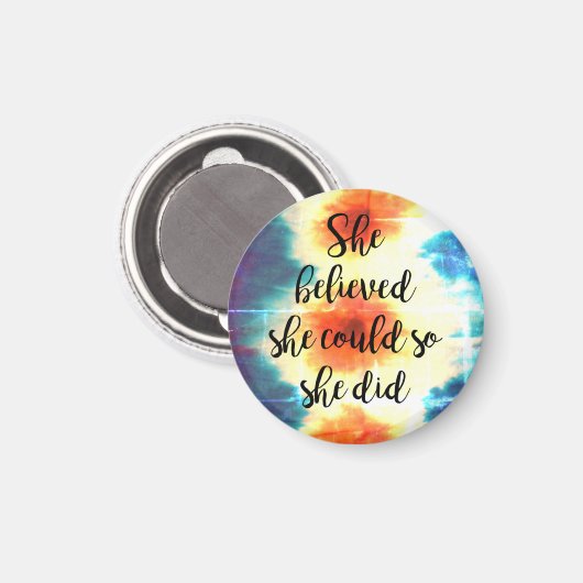 Ze geloofde dat ze het kon, dus deed ze Magnet (Voorkant / Achterkant)