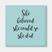 Ze geloofde dat ze het kon, dus deed ze Magnet (Voorkant)