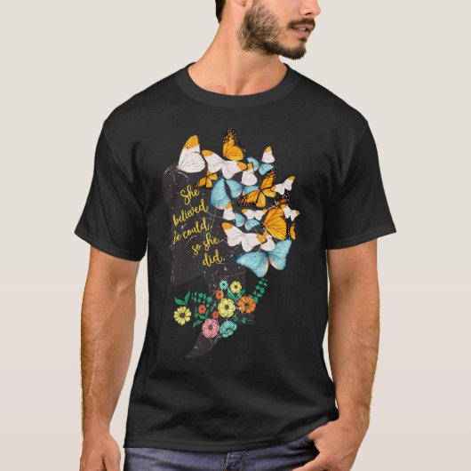 Ze geloofde dat ze het kon, dus deed ze Shirt femi (Voorkant)