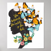 Ze geloofde dat ze het kon, dus deed ze Shirt femi Poster (Voorkant)