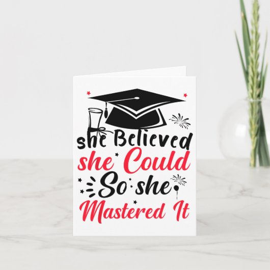 Ze geloofde dat ze het kon, dus ze bediende het de kaart (Voorkant)