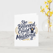 Ze geloofde dat ze het kon, dus ze beheerste het 2 kaart (Gele Bloem)