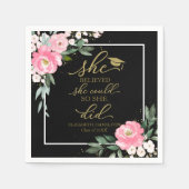 Ze geloofde dat ze het kon, dus ze deed Afstudeerd Servet (Voorkant)