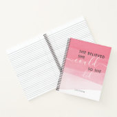 Ze geloofde dat ze het kon, dus ze deed een persoo notitieboek (Binnen)