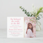 Ze geloofde dat ze het kon, dus ze deed het Afstud Kaart (Staand voorkant)