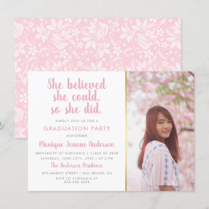 Ze geloofde dat ze het kon, dus ze deed het Afstud Kaart