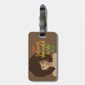 Ze geloofde dat ze het kon, dus ze deed het | Brui Bagagelabel (Achterkant verticaal)