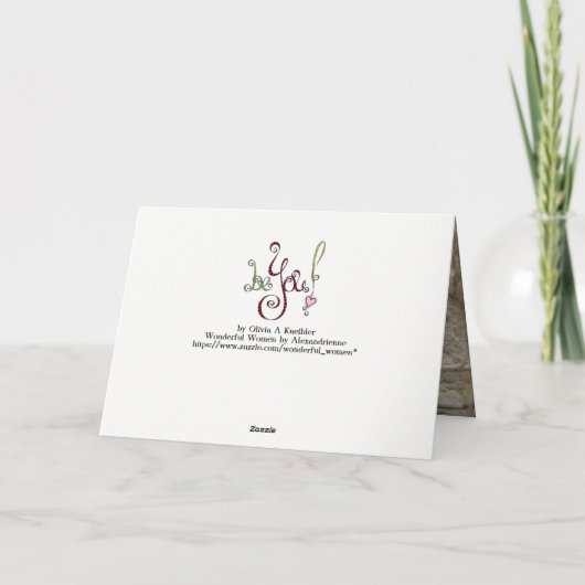 Ze geloofde dat ze het kon en dus deed ze Kaart (Achterkant)