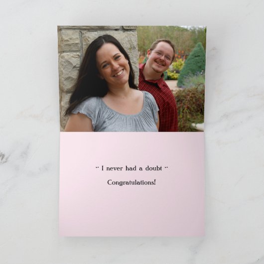 Ze geloofde dat ze het kon en dus deed ze Kaart (Binnen)