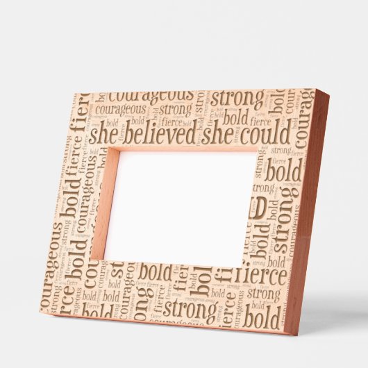 Ze geloofde dat ze het kon Moderne inspirerende af Gegraveerde Lijstjes (Links)