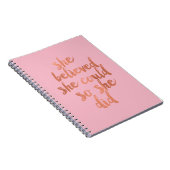 Ze geloofde dat ze het kon - Notitieboek (Rechterzijde)