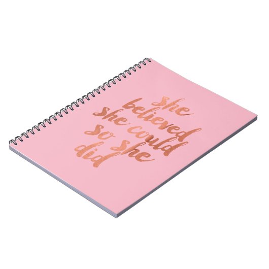 Ze geloofde dat ze het kon - Notitieboek (Linkerzijde)