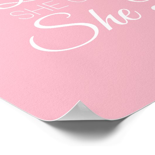 Ze geloofde dat ze het kon poster (Hoek)