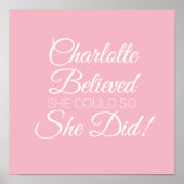 Ze geloofde dat ze het kon poster (Voorkant)