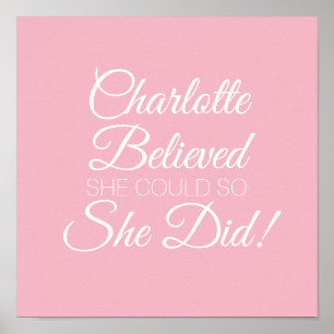 Ze geloofde dat ze het kon poster