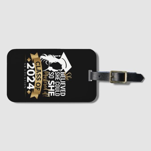 Ze geloofde dat ze het kon, zodat ze het 2024 onde bagagelabel (Voorkant (horizontaal))