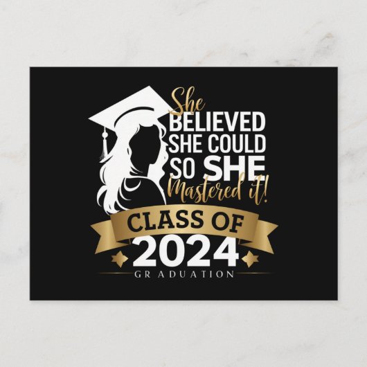 Ze geloofde dat ze het kon, zodat ze het 2024 onde briefkaart (Voorkant)