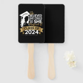 Ze geloofde dat ze het kon, zodat ze het 2024 onde handwaaier (Voorkant en achterkant)