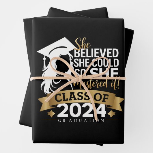 Ze geloofde dat ze het kon, zodat ze het 2024 onde inpakpapier vel (In situ)