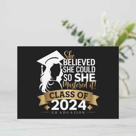 Ze geloofde dat ze het kon, zodat ze het 2024 onde kaart (Staand voorkant)