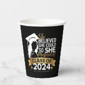 Ze geloofde dat ze het kon, zodat ze het 2024 onde papieren bekers (Voorkant)