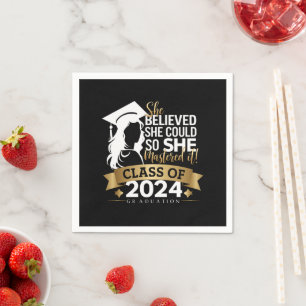 Ze geloofde dat ze het kon, zodat ze het 2024 onde servet