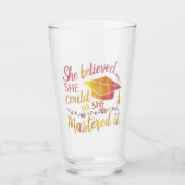 Ze geloofde dat ze het kon, zodat ze het Afstudeer Glas (Voorkant)